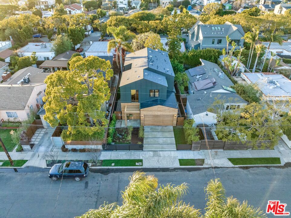 1071 Marco Place Venice, CA 90291 - Photo 38 of 39 an aerial view of a house with a garden and lake view