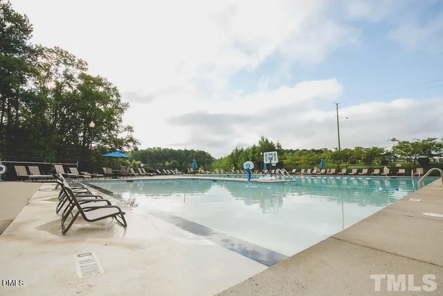 a view of a lake with outdoor space