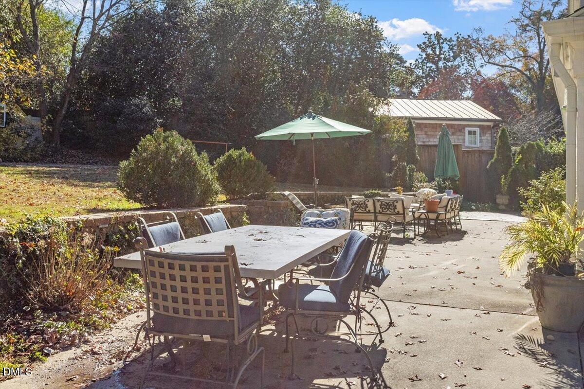 2416 East Lake Drive Raleigh, NC 27609 - Photo 37 of 42 a view of outdoor space yard and patio