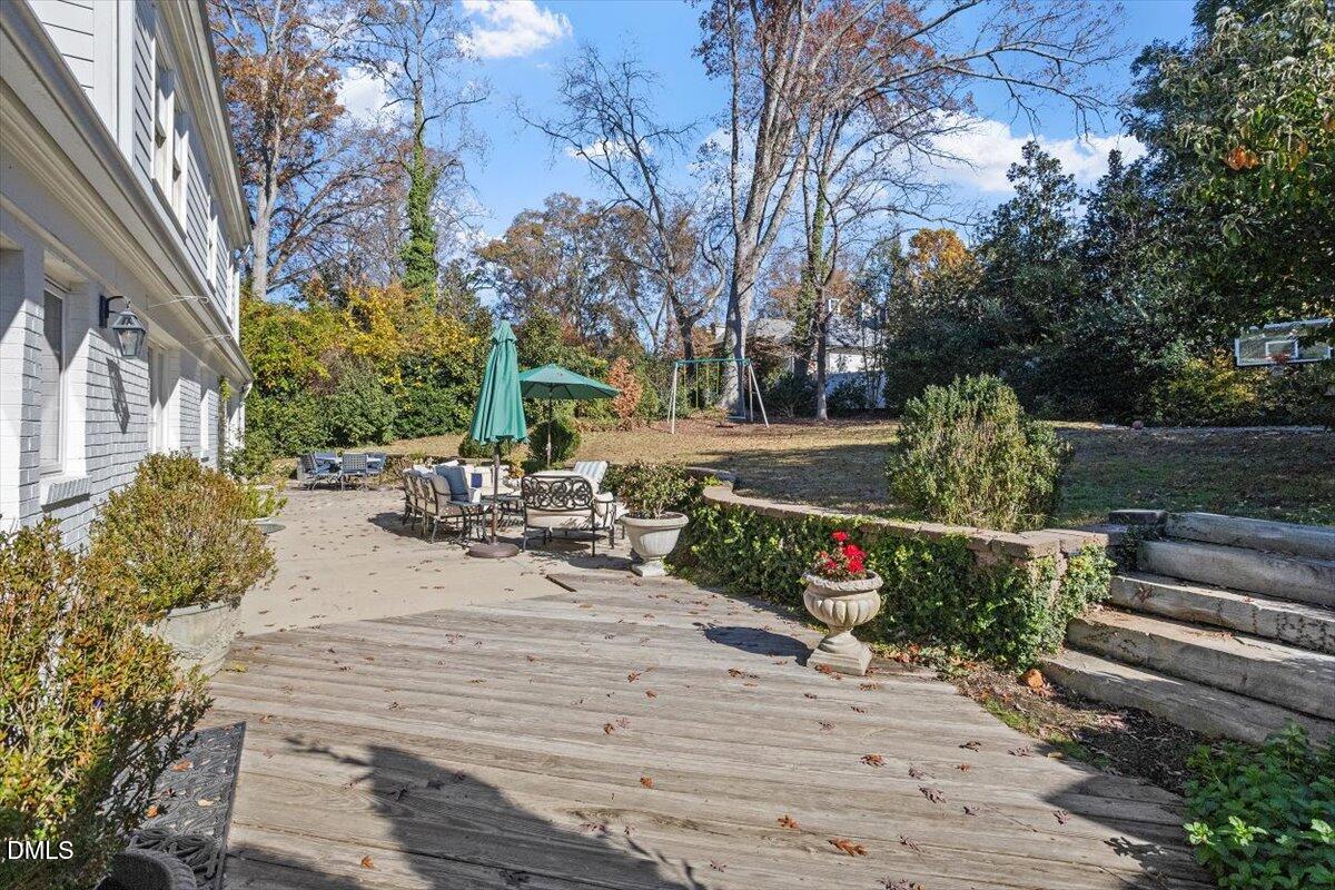 2416 East Lake Drive Raleigh, NC 27609 - Photo 39 of 42 a view of outdoor space and seating area
