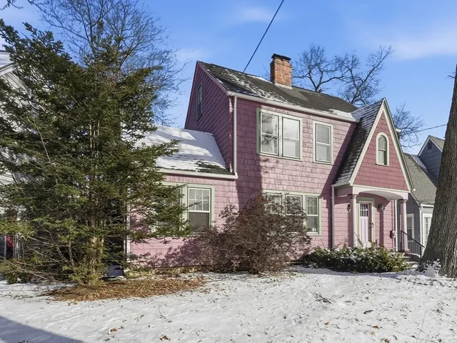 a front view of a house