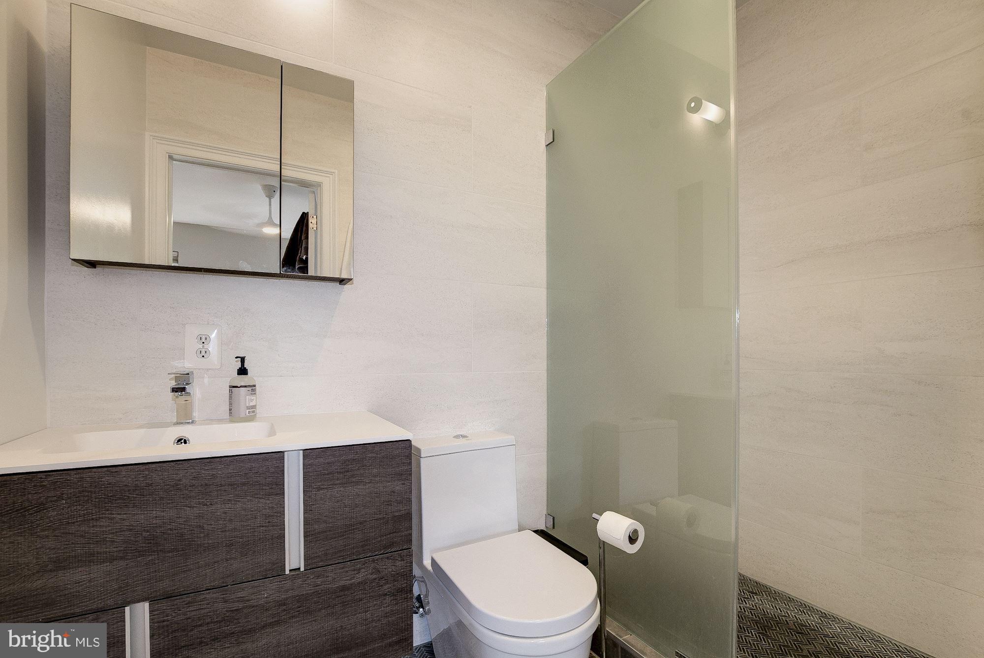 1333 V Street Northwest Washington, DC 20009 - Photo 21 of 32 Master Bathroom - dual waterfall shower heads