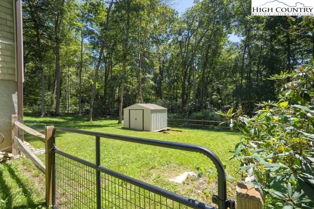 a view of a swimming pool from a balcony