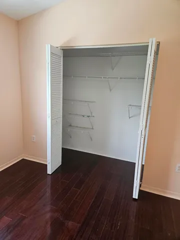 a view of a walk in closet