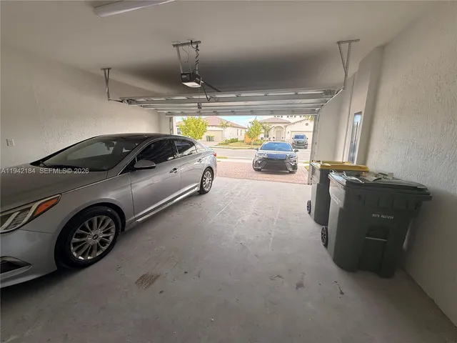 a view of a car garage