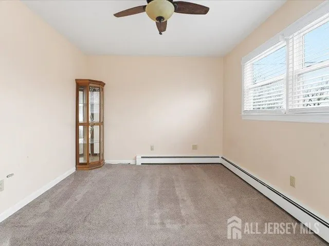 an empty room with window