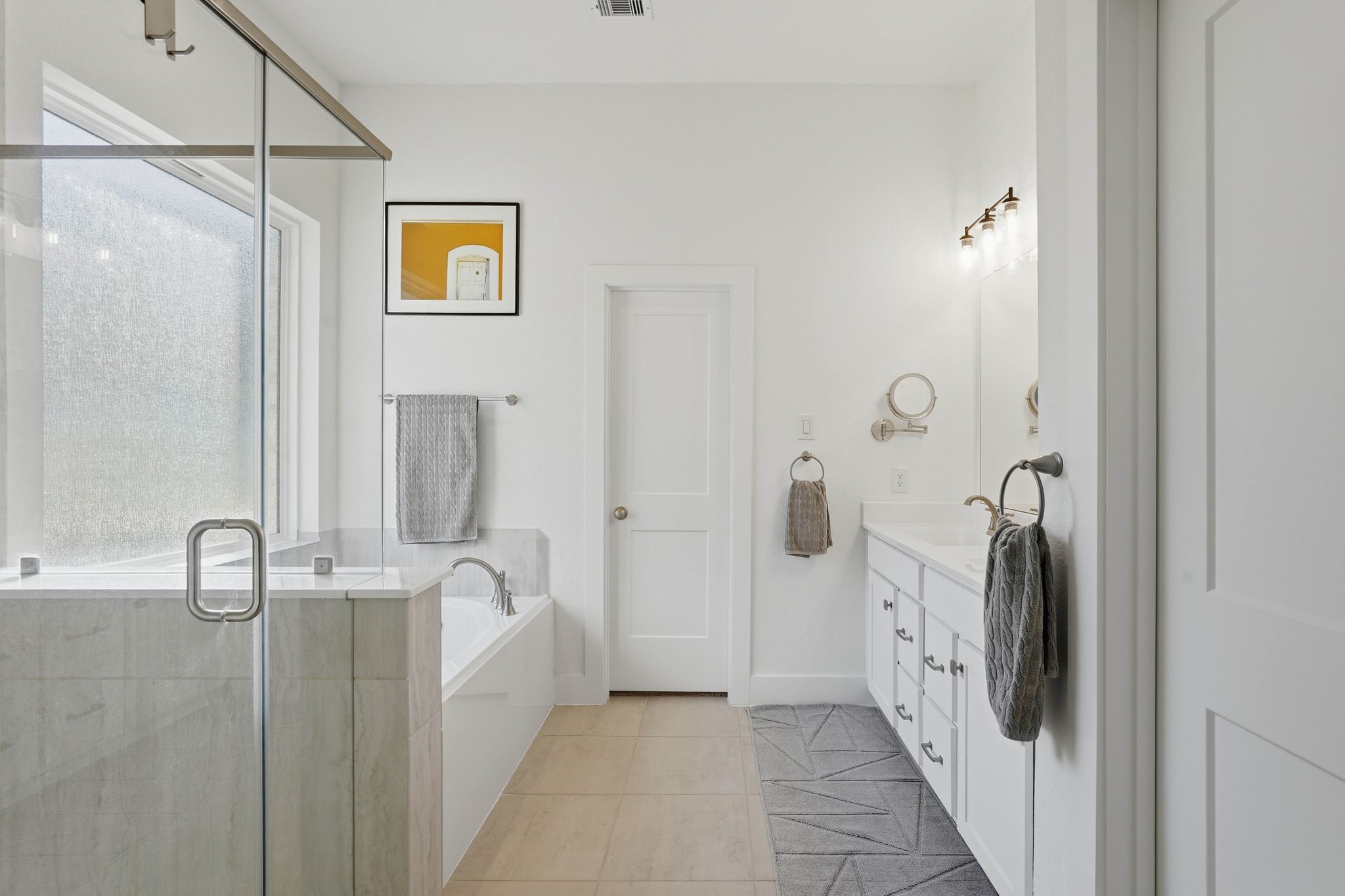 17907 Purple Amaranth Conroe, TX 77385 - Photo 18 of 30 a en suite bathroom with a granite countertop shower