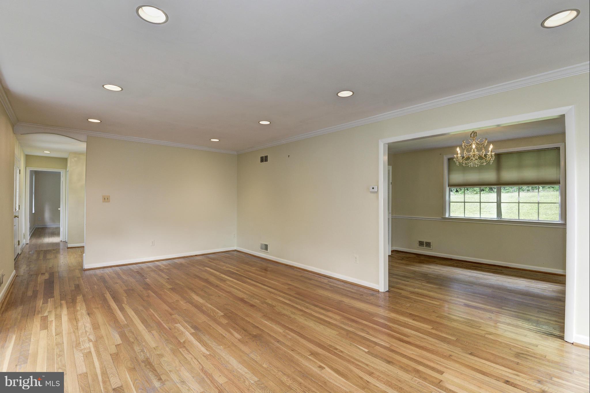 7716 Groton Road Bethesda, MD 20817 - Photo 8 of 30 LIVING ROOM & SEPARATE DINING ROOM