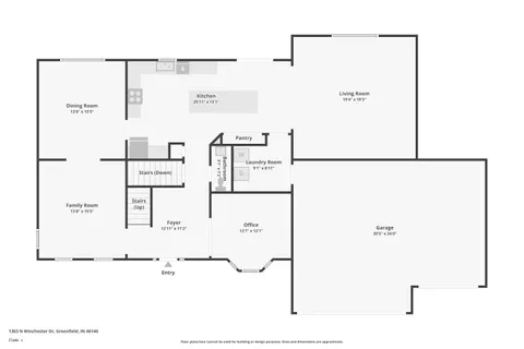 $604,900 | 1363 North Winchester Drive, Greenfield, IN 46140
