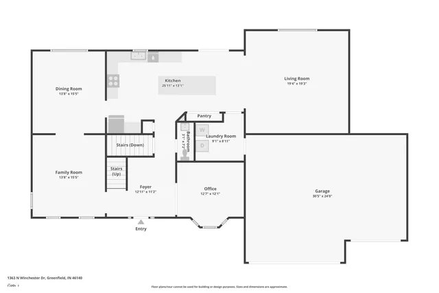 $604,900 | 1363 North Winchester Drive, Greenfield, IN 46140