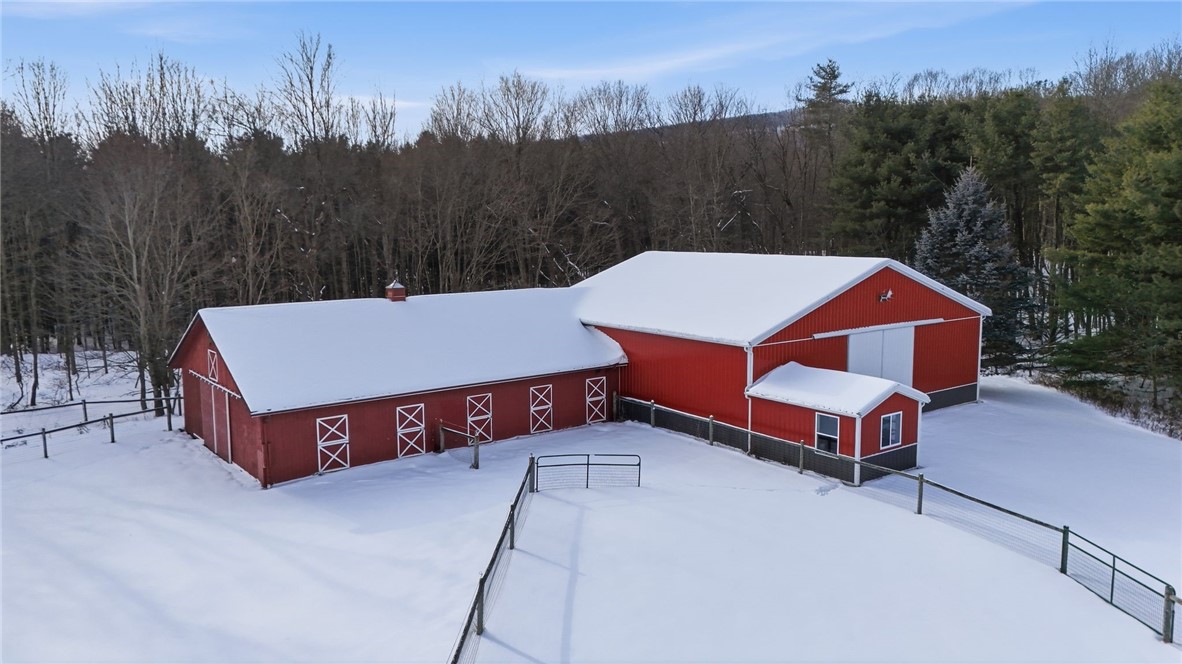 7520 West Hollow Road Naples, NY 14512 - Photo 6 of 47 55x62 indoor arena has 7 stalls, 4.5 acres of past