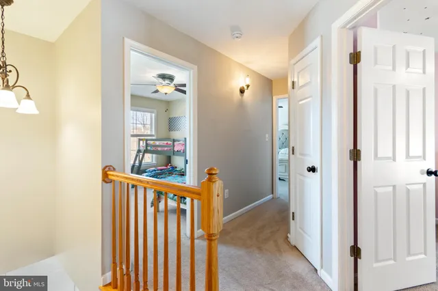 a view of a hallway with interior of the house