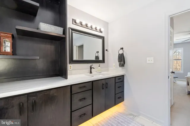 a bathroom with a shower and a toilet