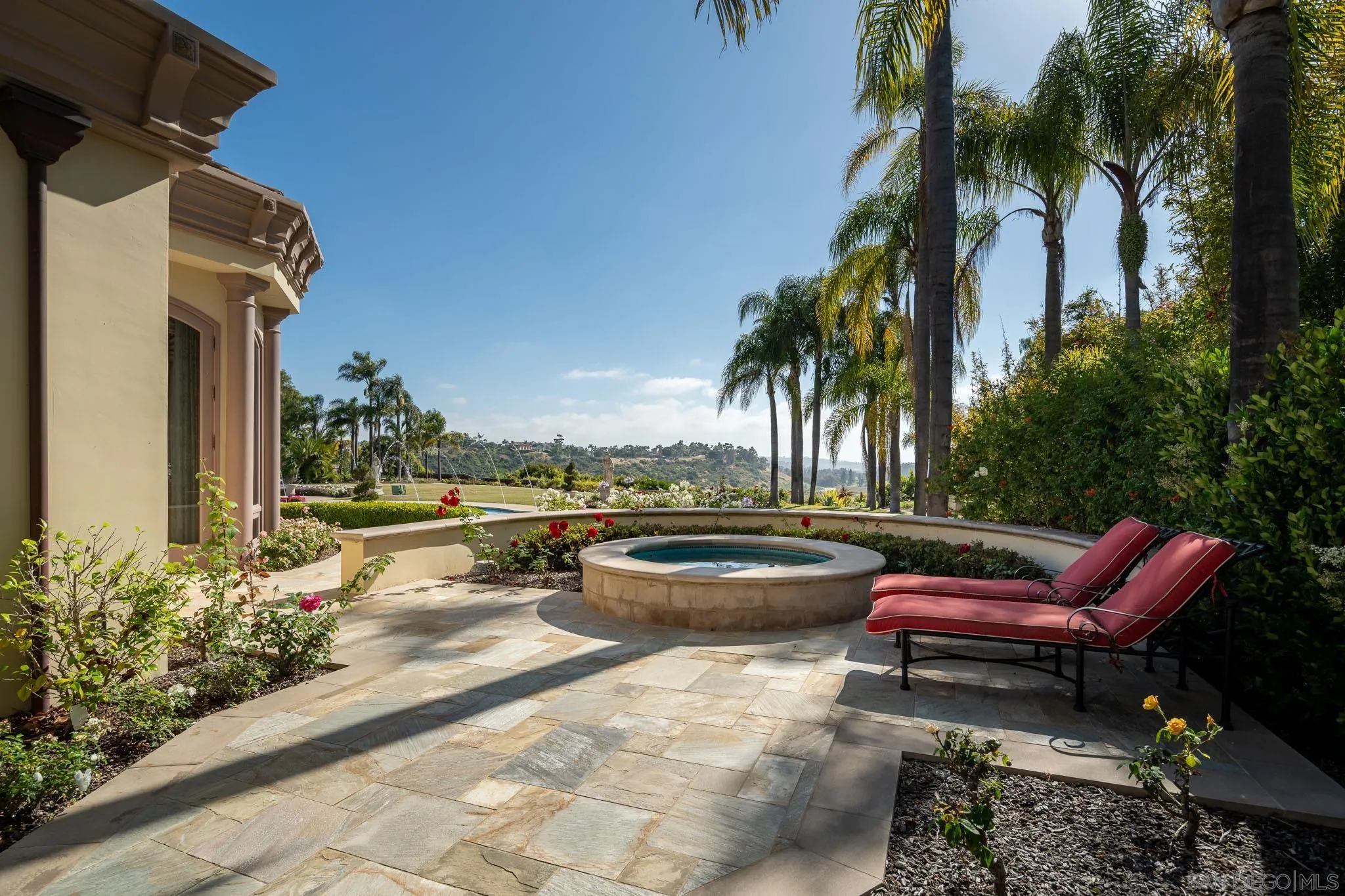 6883 Alydar Corte Del Mar, CA 92014 - Photo 42 of 48 a view of swimming pool with outdoor seating and plants
