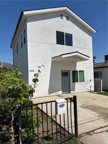a front view of a house with entryway