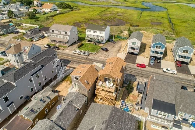 a view of an ocean and beach