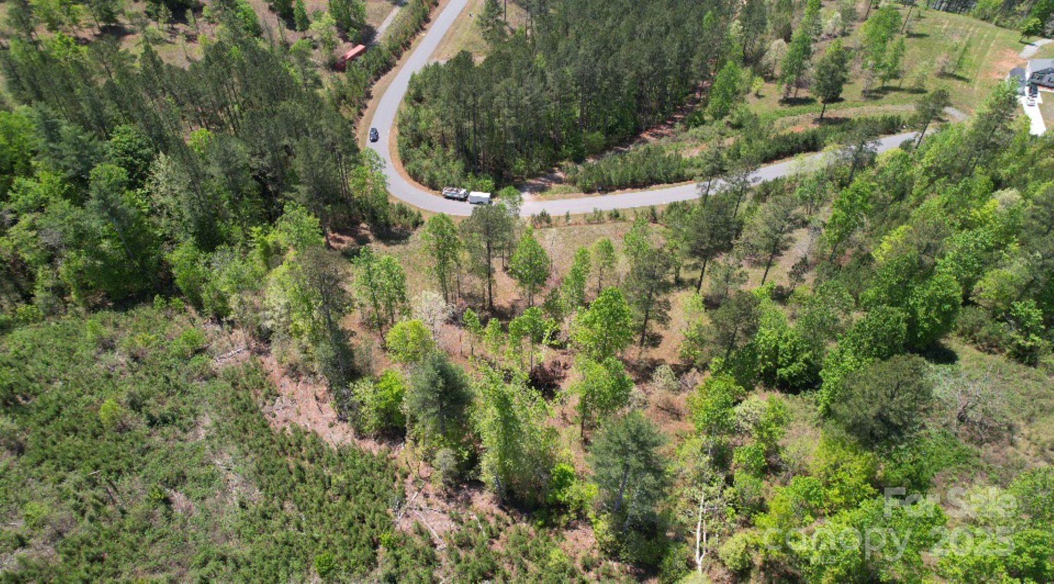 2109 Inlt Shr Road Northeast Connelly Springs, NC 28612 - Photo 25 of 34 an aerial view of residential house with outdoor space and trees all around
