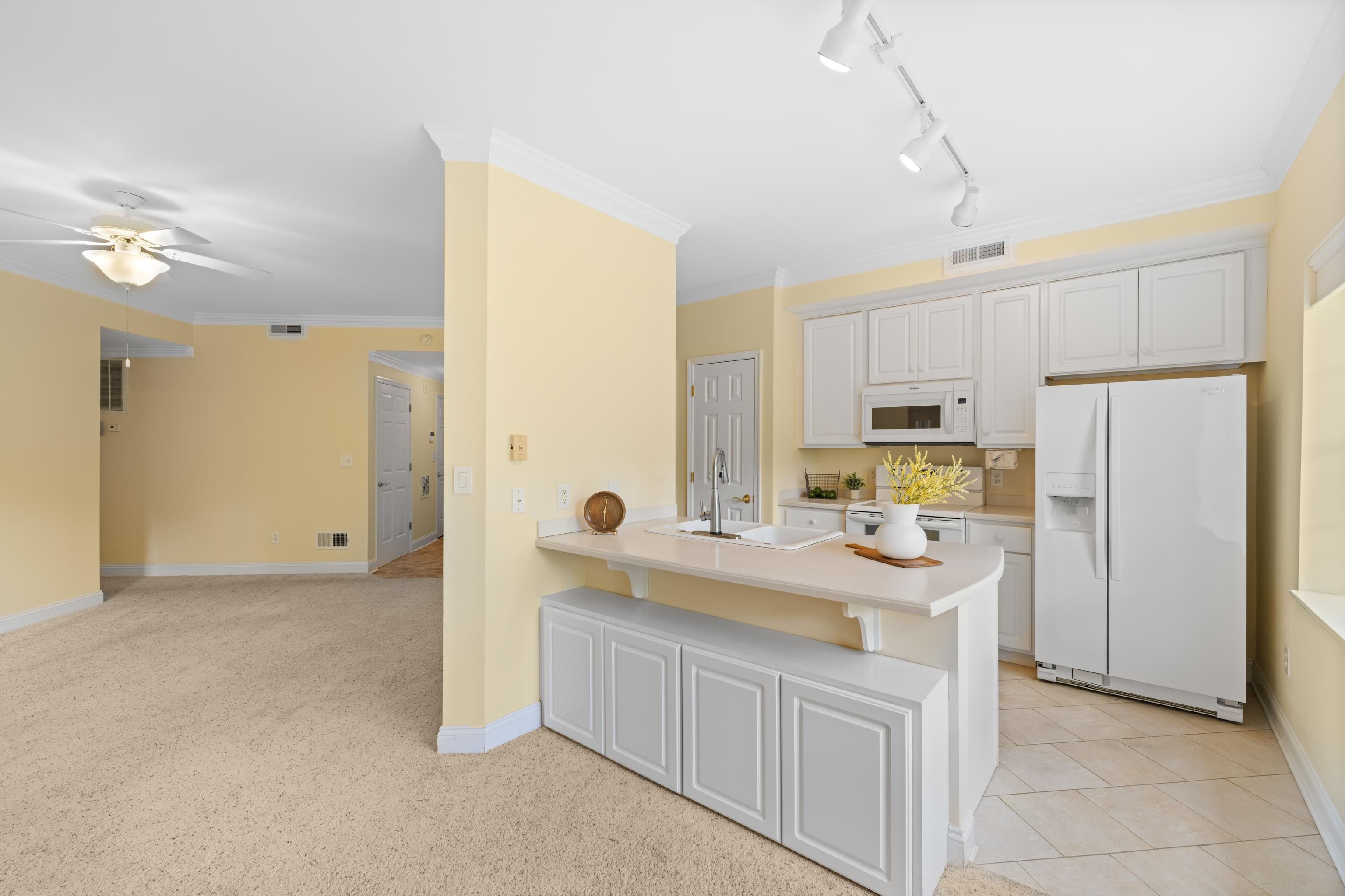 1410 North Coalter Street, Unit 202 Staunton, VA 24401 - Photo 15 of 52 a kitchen with a sink a refrigerator and cabinets