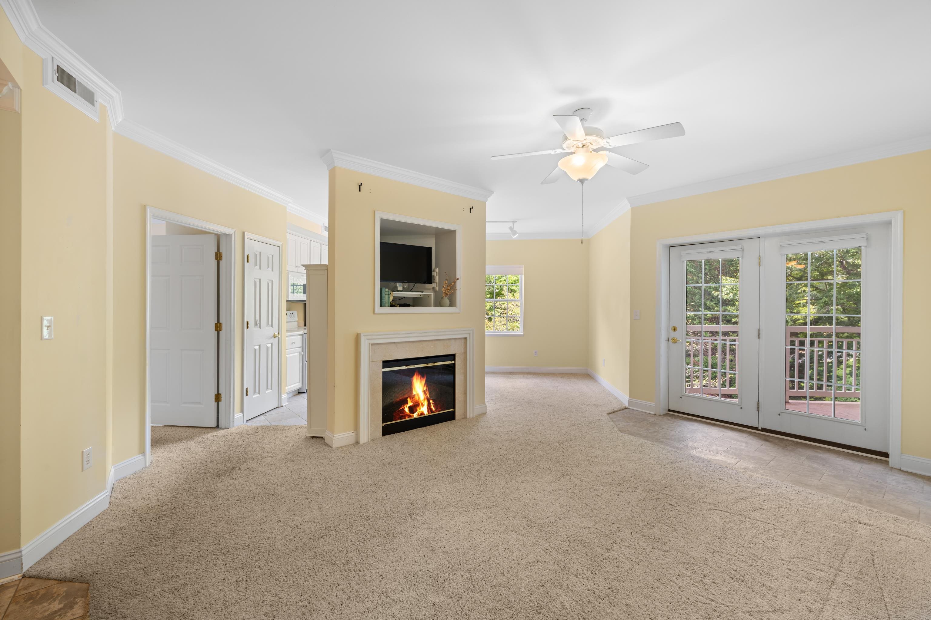 1410 North Coalter Street, Unit 202 Staunton, VA 24401 - Photo 9 of 52 a view of livingroom with fireplace fan and a window