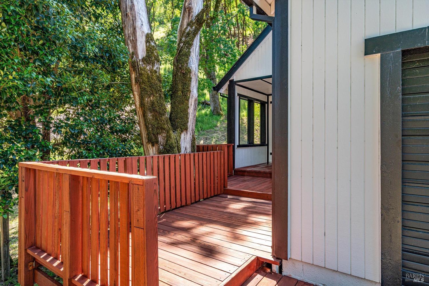168 Ridgecrest Drive Napa, CA 94558 - Photo 2 of 39 a view of balcony with wooden floor and fence