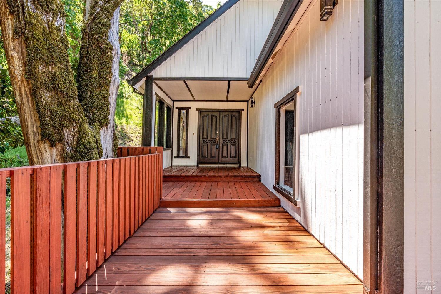 168 Ridgecrest Drive Napa, CA 94558 - Photo 3 of 39 a view of balcony with wooden floor