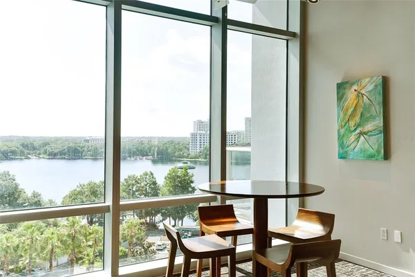 a view of a livingroom with furniture