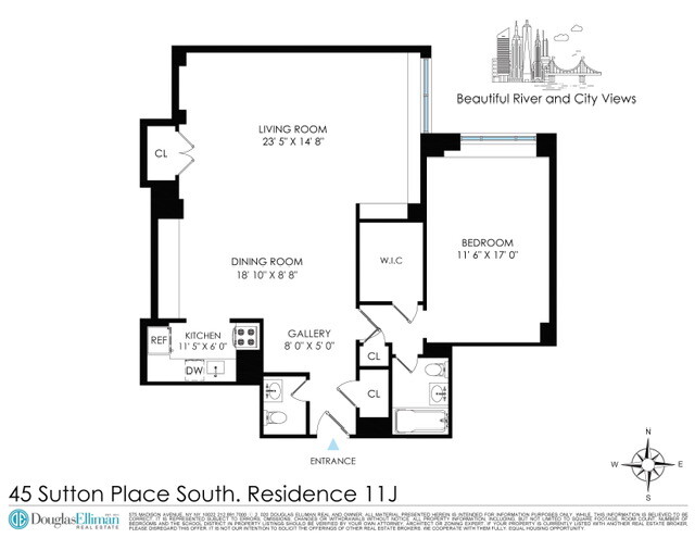 45 Sutton Place South, Unit 11J Manhattan, NY 10022 - Photo 19 of 19 unknown