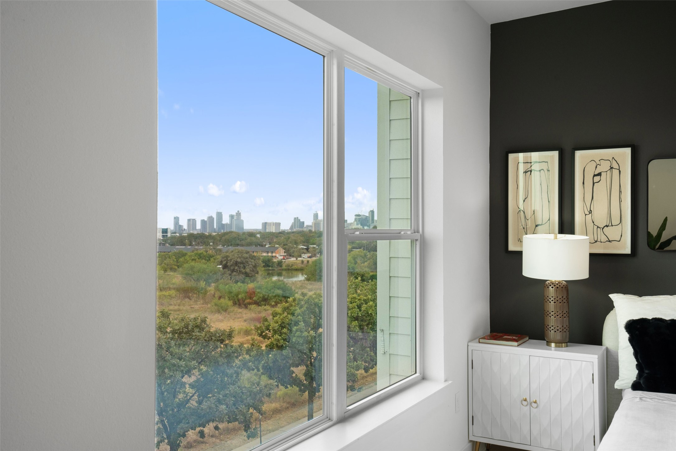 2805 McCurdy Street, Unit 2 Austin, TX 78723 - Photo 29 of 34 Even a city view from the primary bedroom!