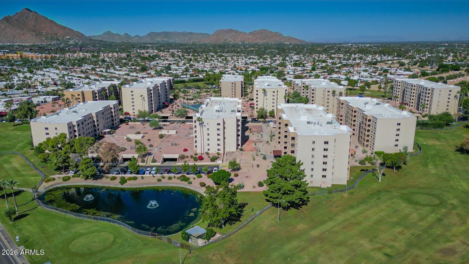 7940 East Camelback Road, Unit 608 Scottsdale, AZ 85251 - Photo 40 of 45 an aerial view of multiple house