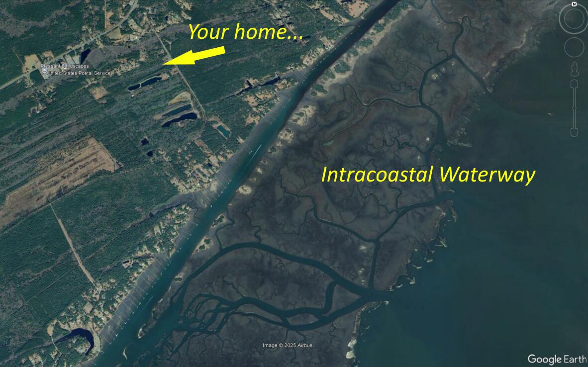 5554 Giddyup Lane Awendaw, SC 29429 - Photo 7 of 8 Google Earth 2 arrow