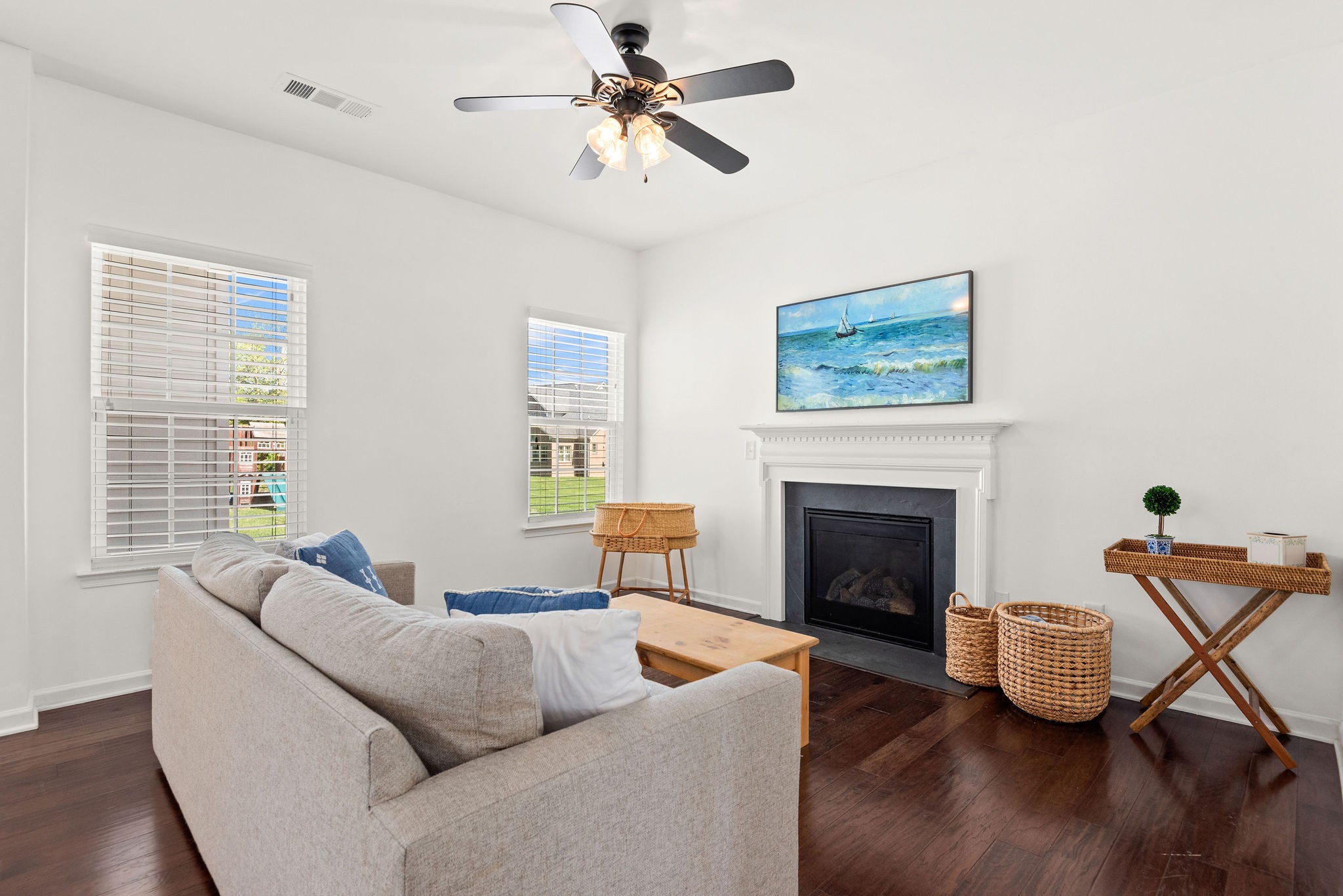 620 Streamside Lane Franklin, TN 37064 - Photo 19 of 45 a living room with furniture and a fireplace