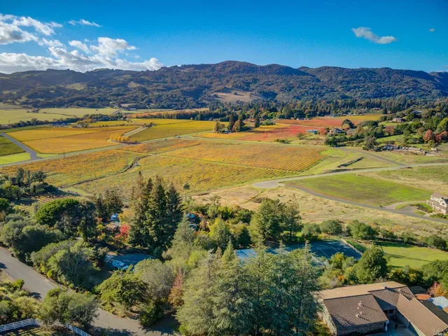 a view of an ocean and mountain view