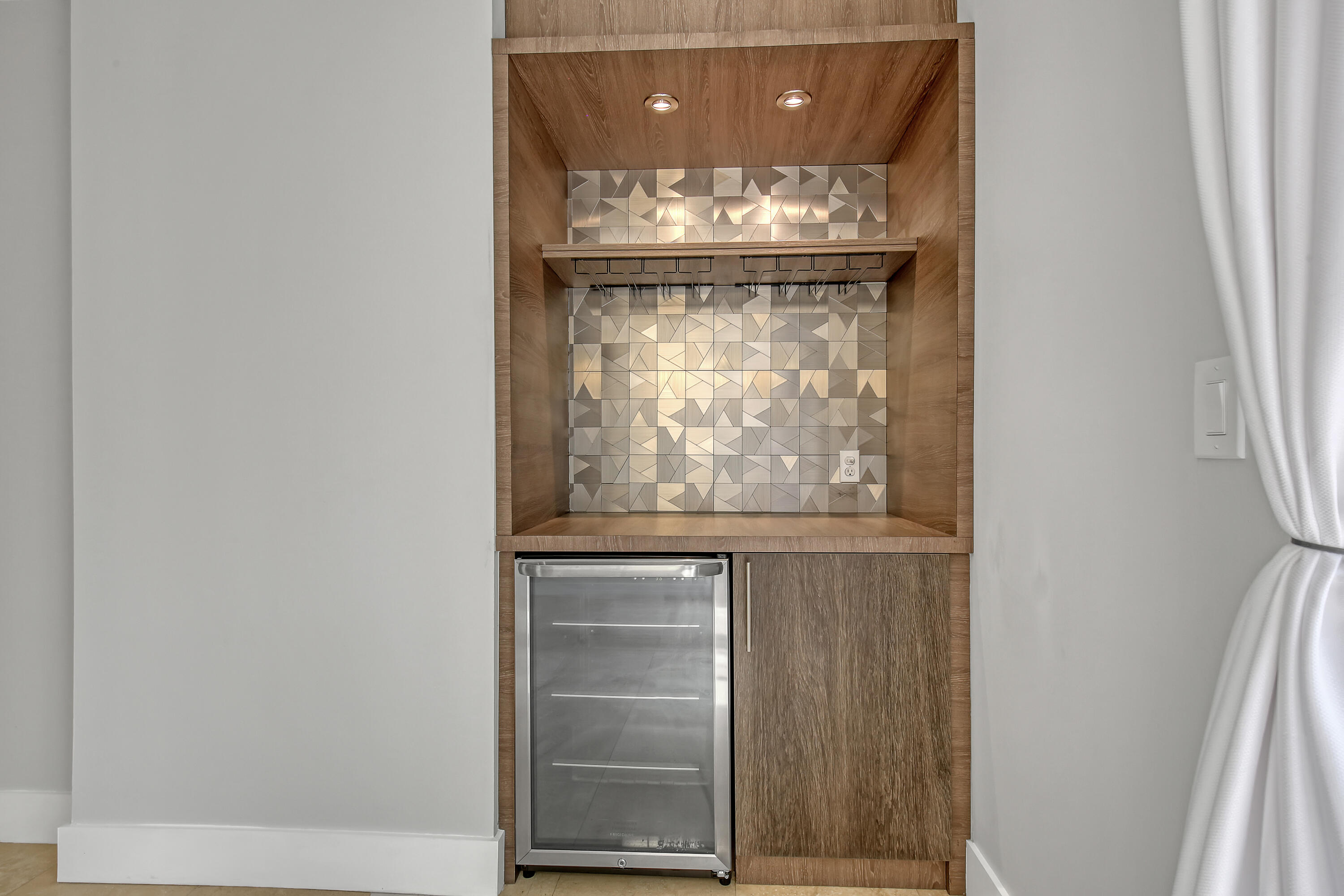 3133 Clint Moore Road, Unit 104 Boca Raton, FL 33496 - Photo 9 of 48 BUILT IN BAR WITH REFRIGERATOR