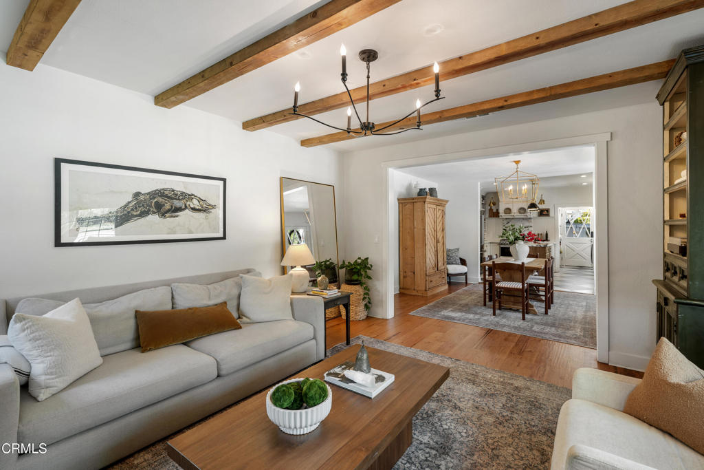 640 East Rio Grande Street Pasadena, CA 91104 - Photo 11 of 61 a living room with furniture and wooden floor