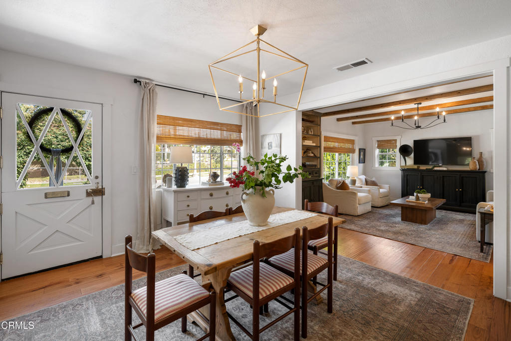 640 East Rio Grande Street Pasadena, CA 91104 - Photo 5 of 61 a view of a dining room with furniture window and wooden floor