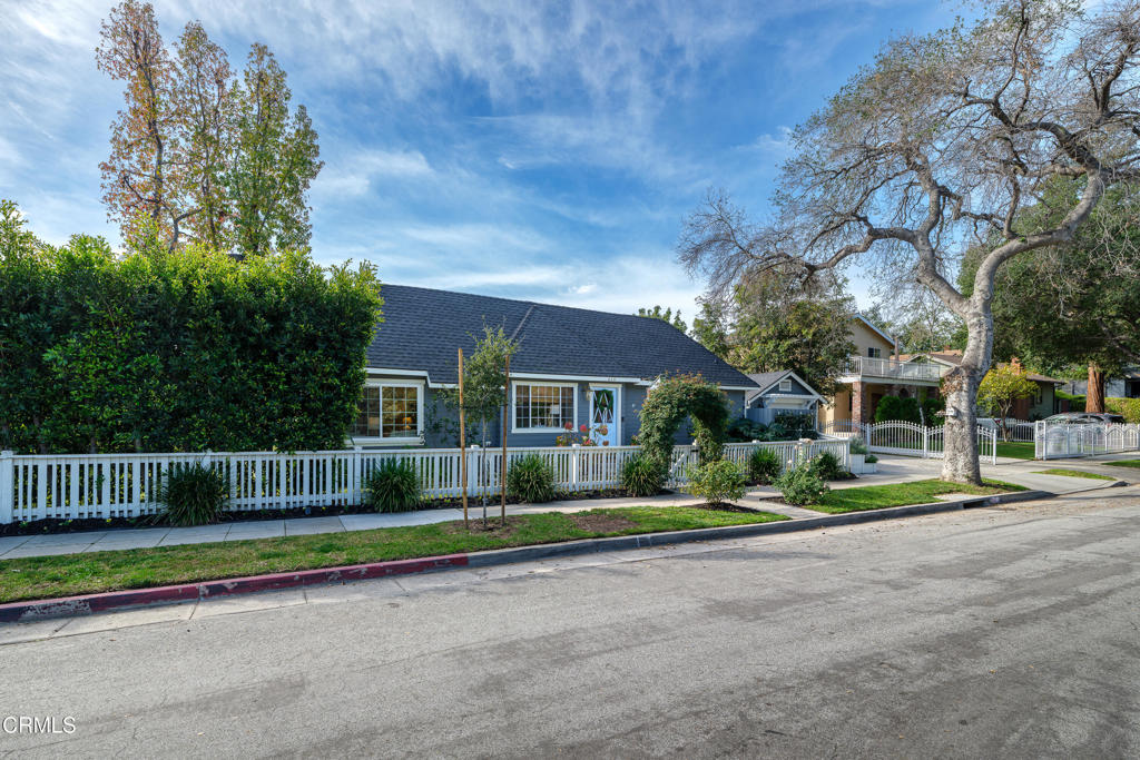 640 East Rio Grande Street Pasadena, CA 91104 - Photo 52 of 61 a view of a house with a big yard and large trees