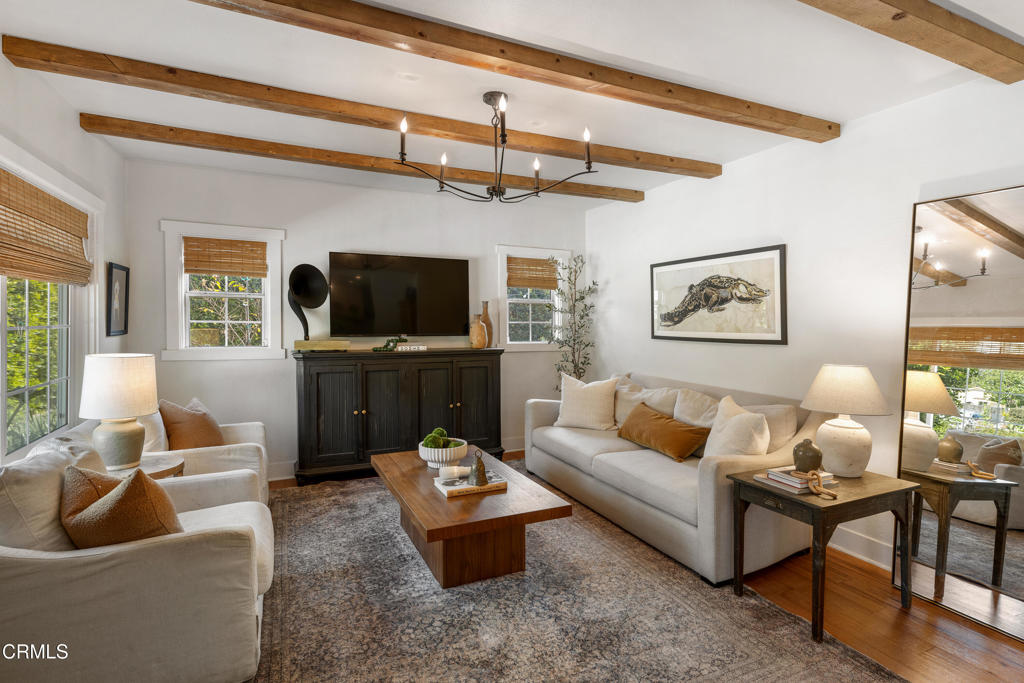 640 East Rio Grande Street Pasadena, CA 91104 - Photo 10 of 61 a living room with furniture and a flat screen tv
