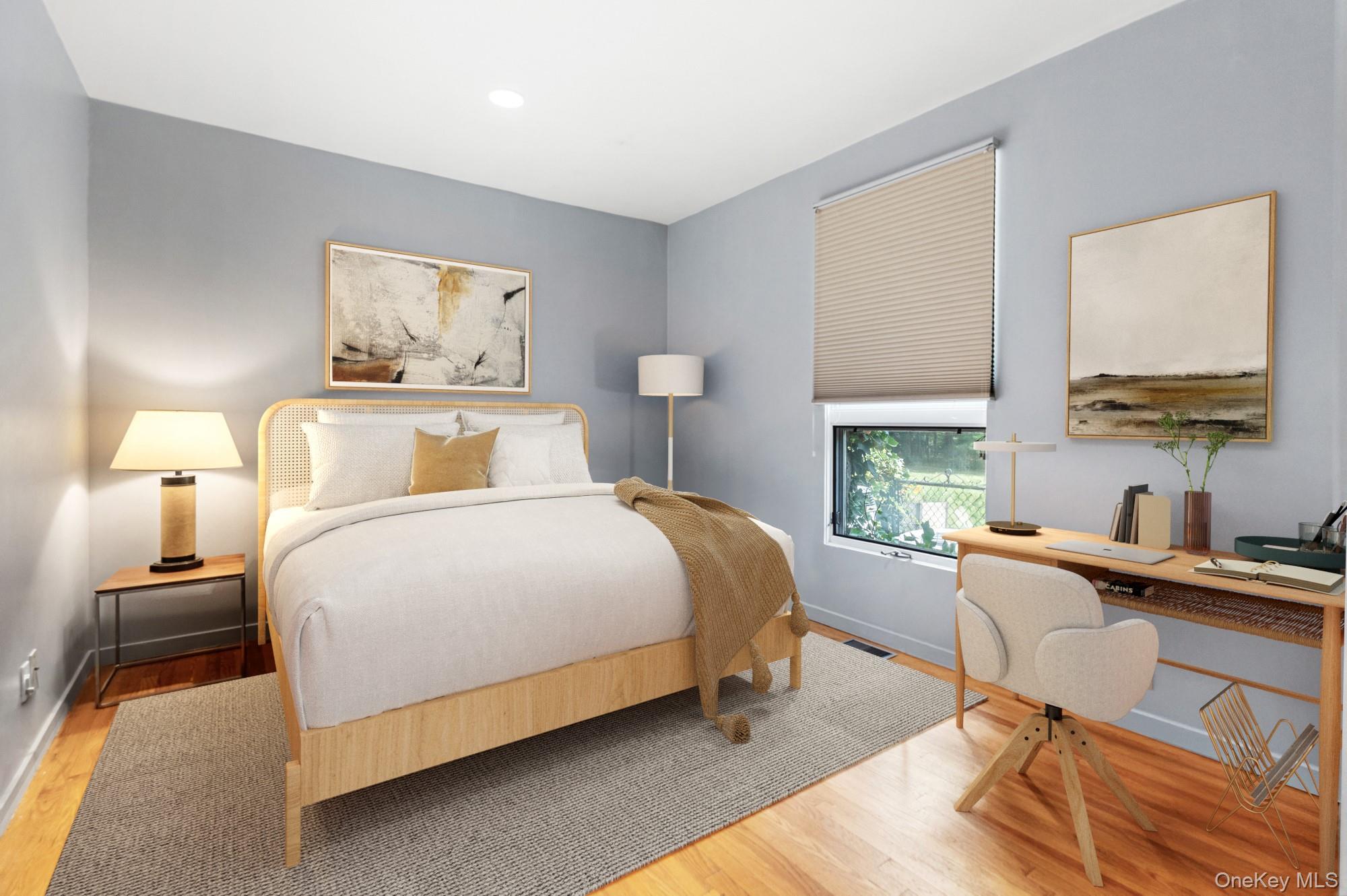 8 Mill Pond Lane Locust Valley, NY 11560 - Photo 25 of 38 a bedroom with a bed and a desk