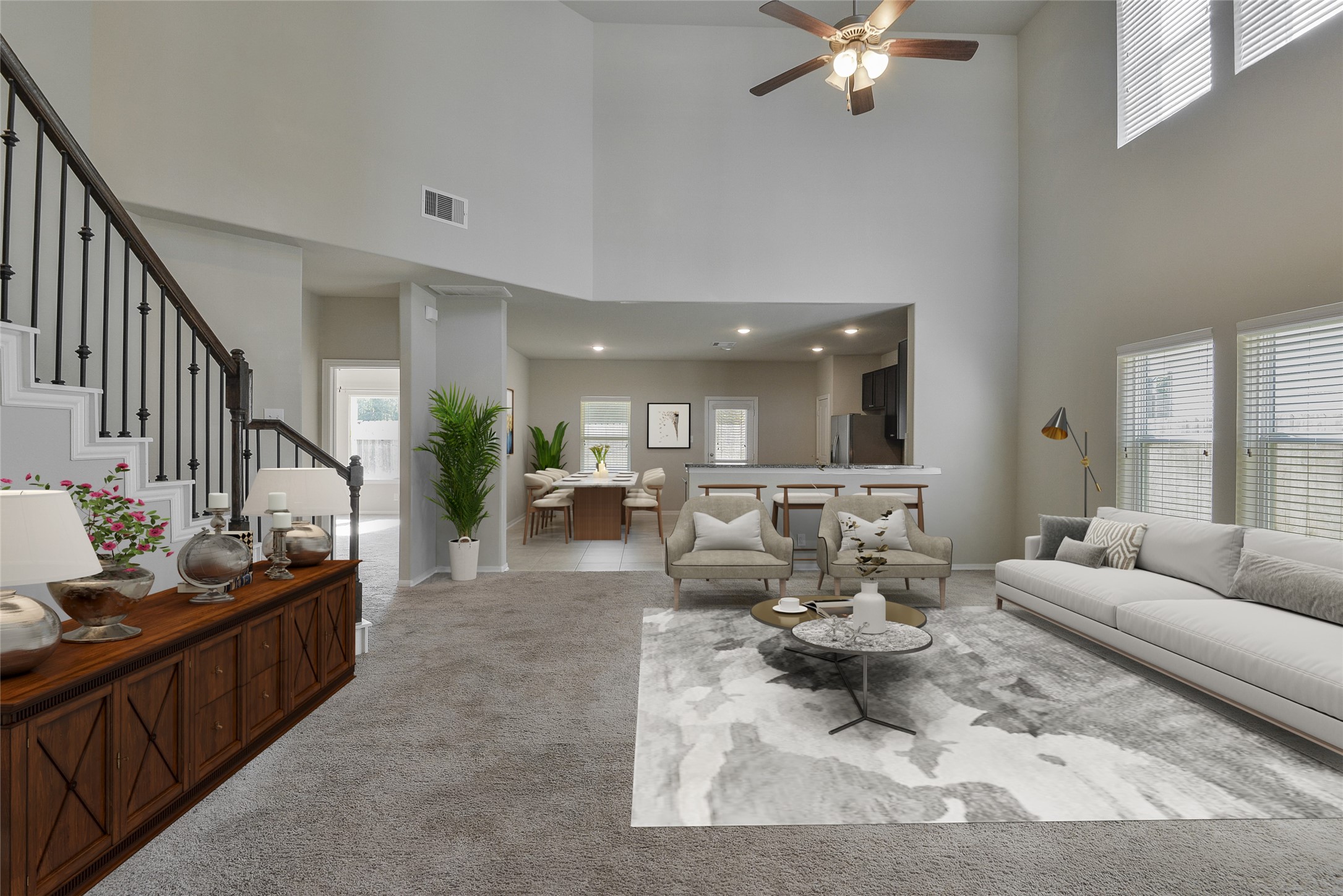 614 Pequin Road Crosby, TX 77532 - Photo 4 of 43 a living room with furniture and a large window