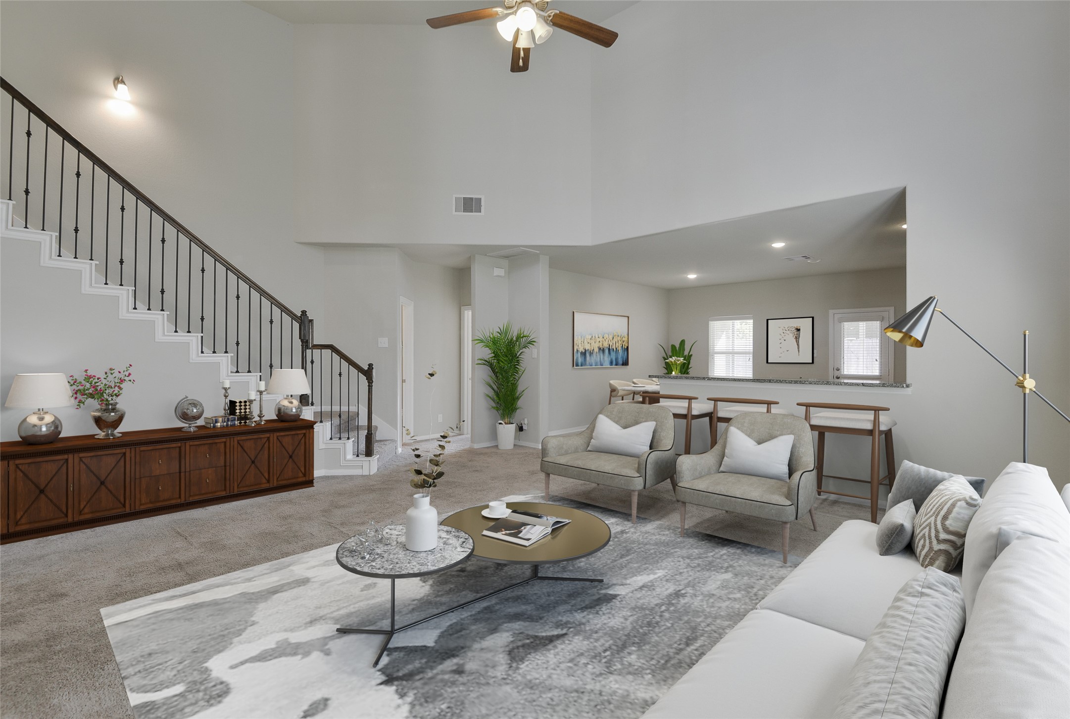 614 Pequin Road Crosby, TX 77532 - Photo 6 of 43 a living room with furniture and wooden floor