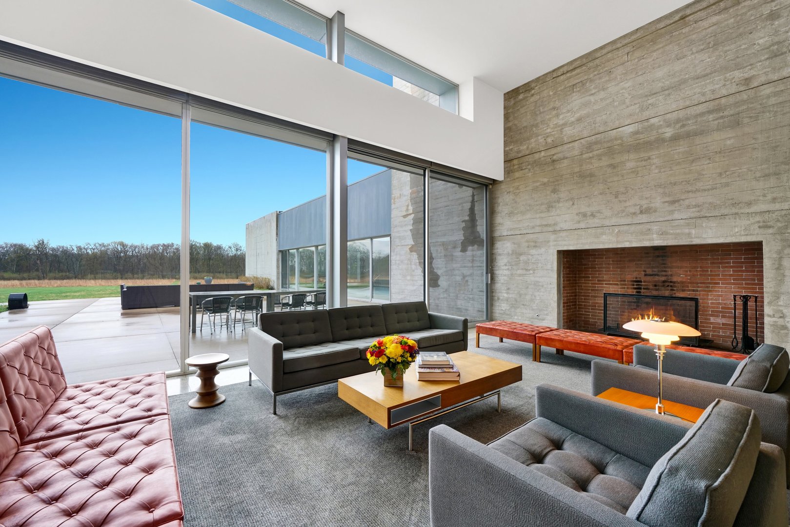 7320 Saratoga Road Morris, IL 60450 - Photo 8 of 61 a outdoor space with patio couch and a fireplace