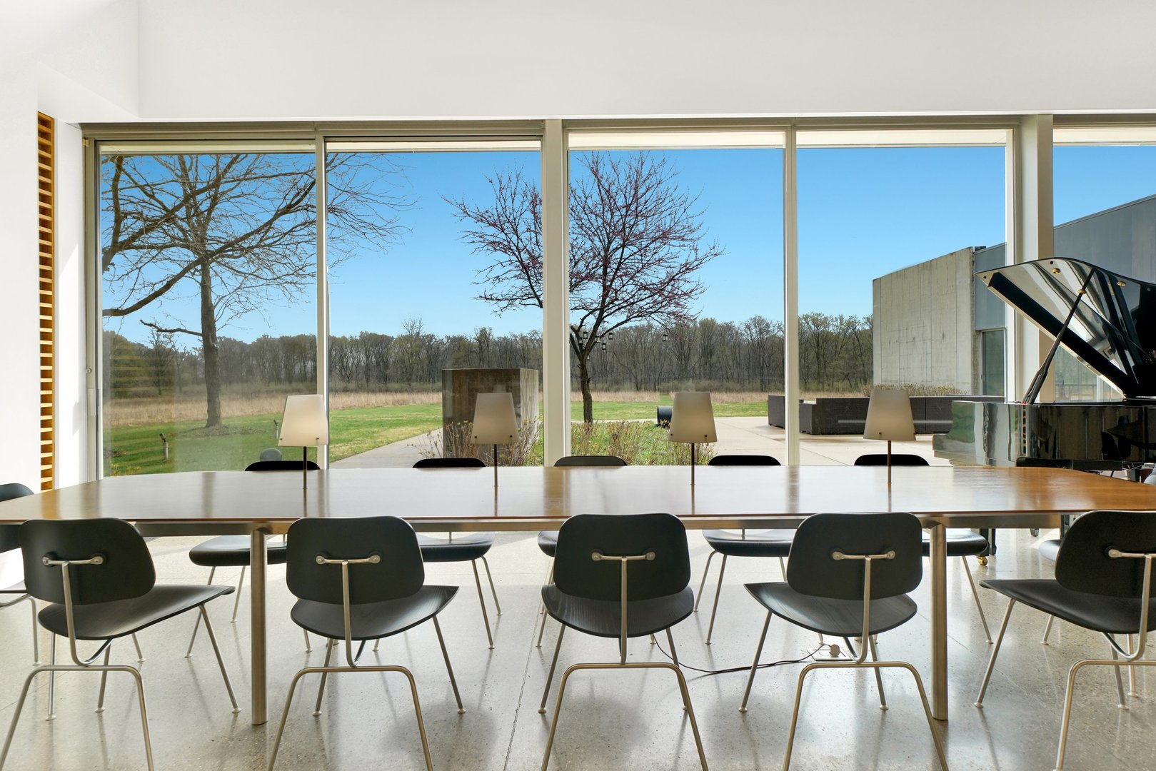 7320 Saratoga Road Morris, IL 60450 - Photo 10 of 61 a dining room with furniture a large window and a wooden floor
