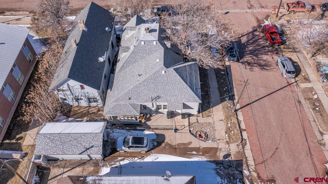 522 East First Street, Unit A & B Trinidad, CO 81082 - Photo 44 of 45 an aerial view of houses with outdoor space