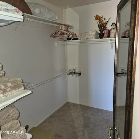 a view of walk in closet