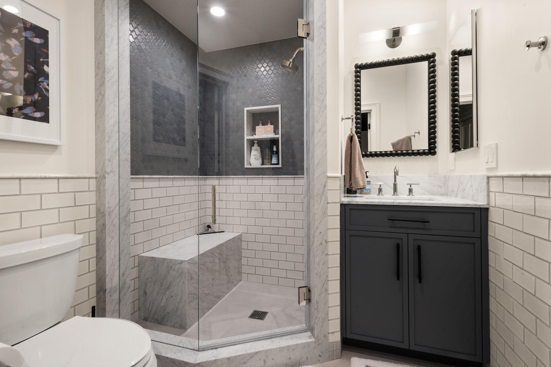 111 San Joaquin Road, Unit 19 Mountain Village, CO 81435 - Photo 17 of 22 a bathroom with a sink a toilet and shower
