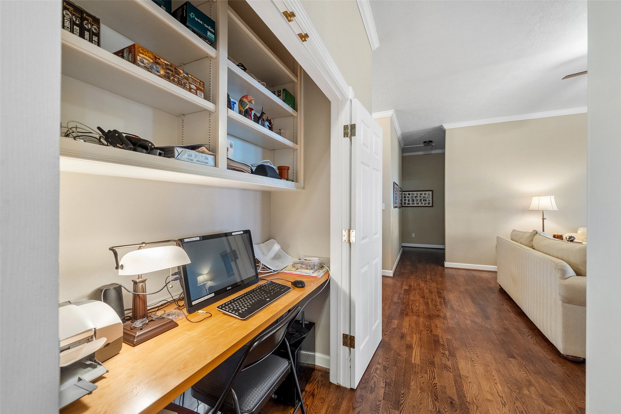 15144 Paradise View Drive Willis, TX 77318 - Photo 16 of 44 a room with furniture and wooden floor
