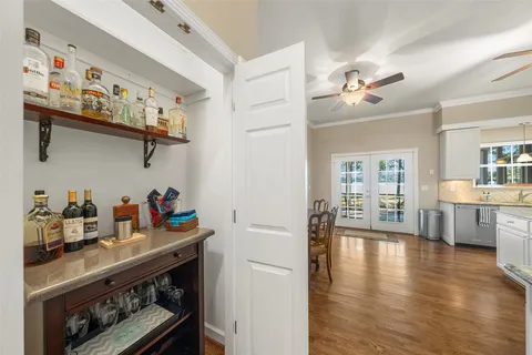 a bedroom with bed and window