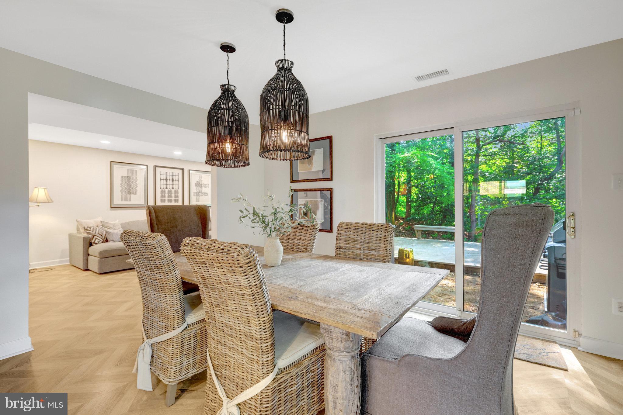 11712 Indian Ridge Road Reston, VA 20191 - Photo 28 of 77 a view of a dining room with furniture window and outside view