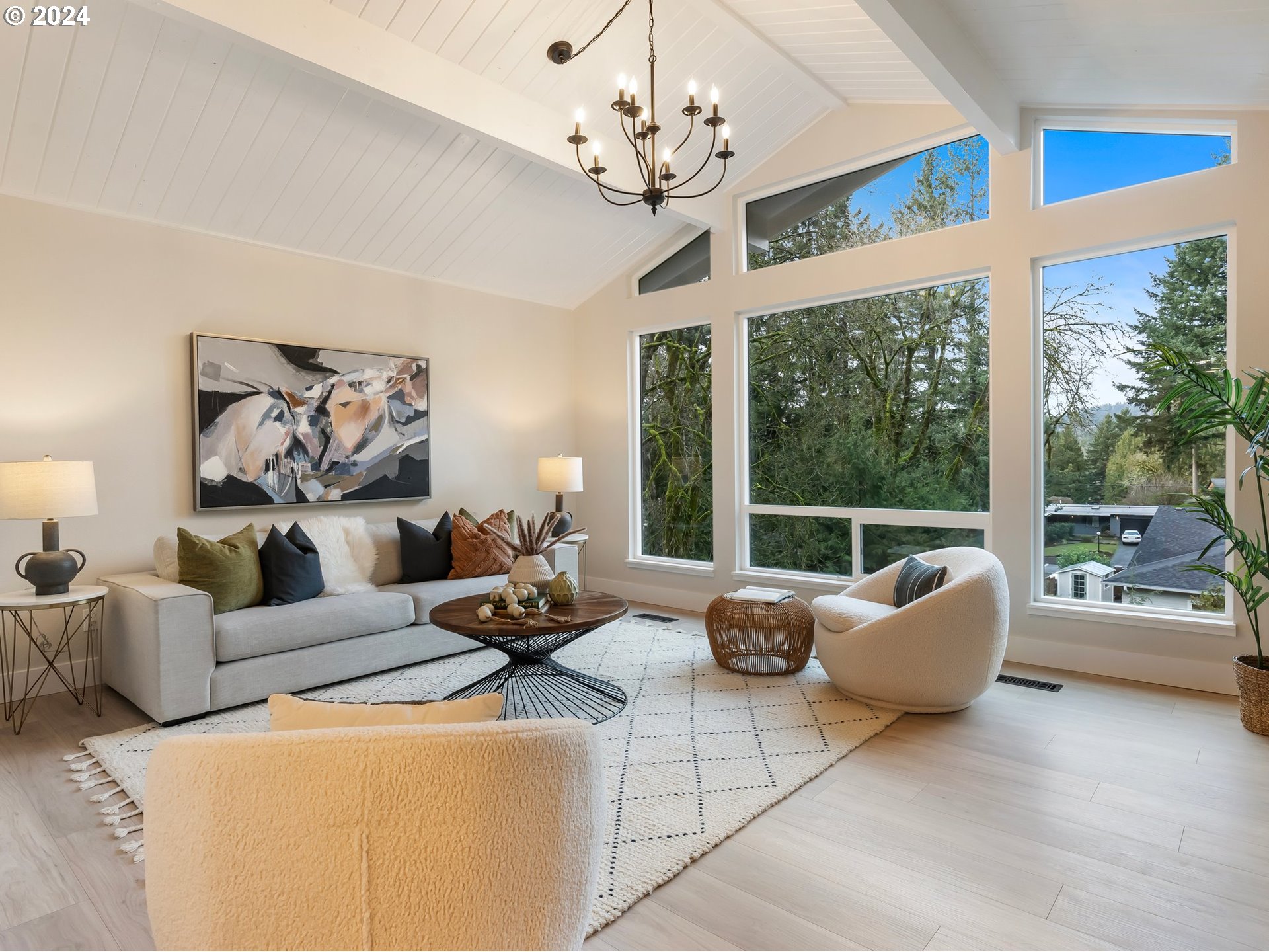 2711 Greentree Road Lake Oswego, OR 97034 - Photo 14 of 42 a living room with furniture and a large window