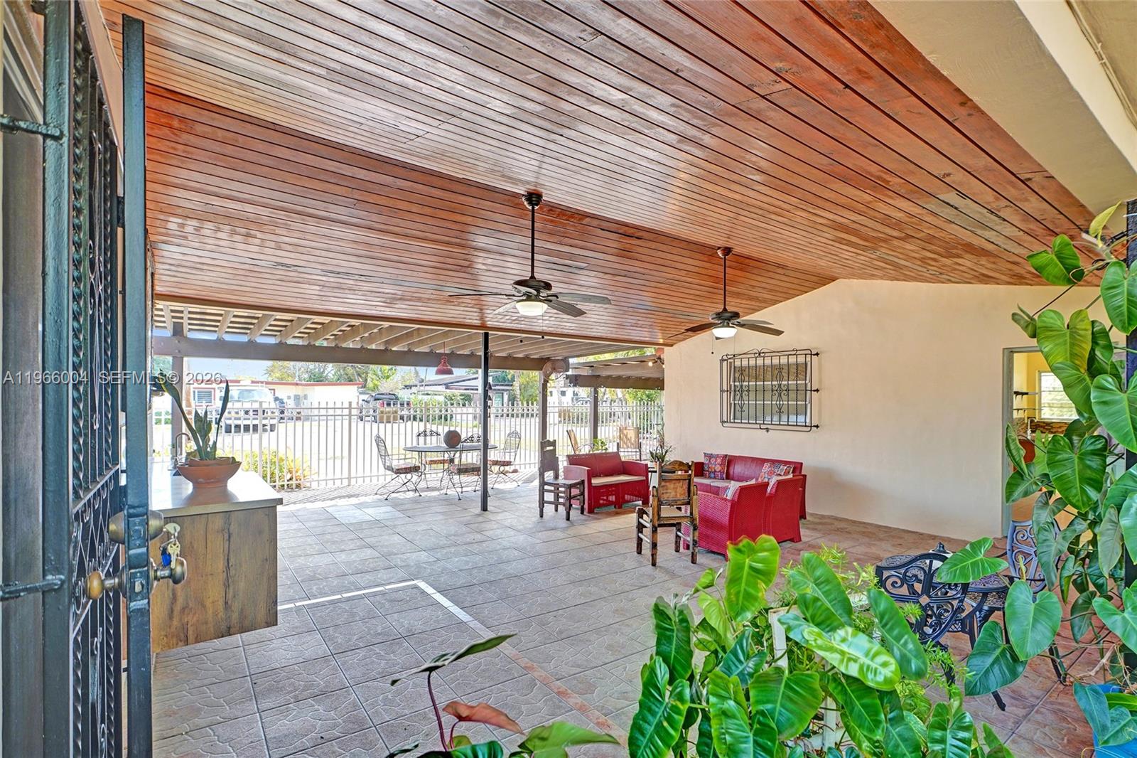 6501 Southwest 30th Street Miami, FL 33155 - Photo 10 of 36 ANOTHER VIEW OF TERRACE